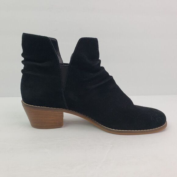 Cole Haan Alayna Slouch Womens Size 6.5 Black Suede Slouch Heeled Booties Boots - Picture 3 of 11